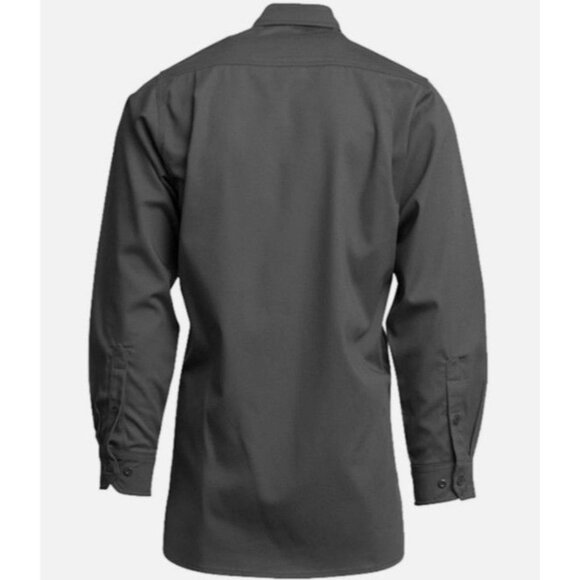 Lapco Men's Fr Solid L/S Button-Down Western Work Shirt Big & Tall 5XL Long - Picture 2 of 3